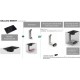 Faber Galileo BK Glass A830 Smart Επαγωγική Εστία Αυτόνομη με Απορροφητήρα 83x52εκ.